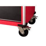 Milwaukee Tool Storage 52 in. W x 22.1 in. D Heavy-Duty Red Mobile Workbench Cabinet, 12-Drawer, Wood Top