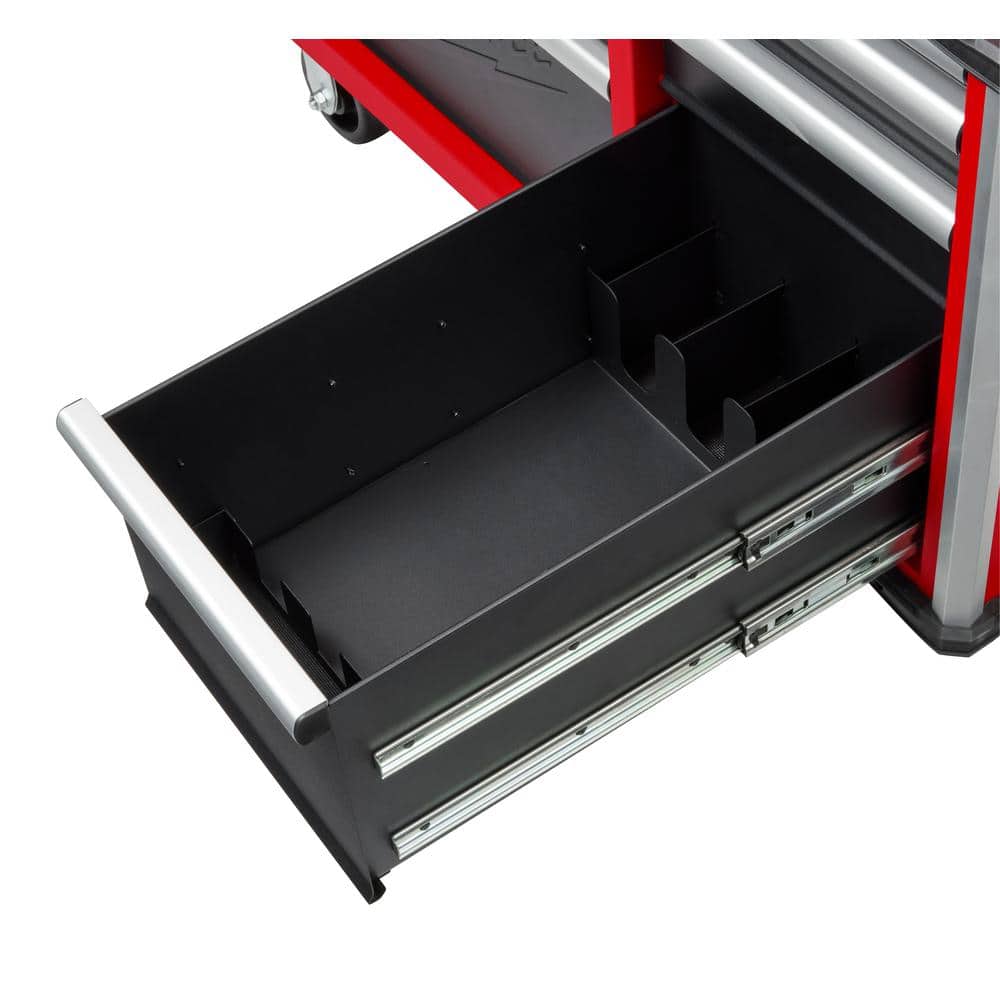 Milwaukee Tool Storage 41 in. W x 22 in. D Heavy Duty Rolling Red Tool Chest Combo, 18-Drawer, 2,500 lb Capacity