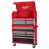Milwaukee 41 in. Heavy-Duty Red Tool Chest Combo, 18-Drawer, 22.1 in. D