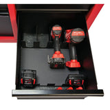 Milwaukee 46 in. 8-Drawer Rolling Tool Cabinet Chest, Red/Black Textured, 20-Gauge Steel
