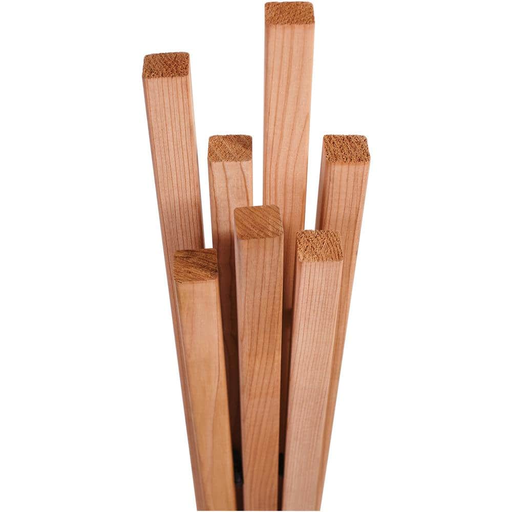 2 in. x 2 in. x 35 in. Baluster Redwood Square End