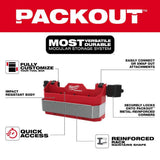 Milwaukee PACKOUT Caddy Tool Box Rack Attachment, 16.8 x 5.5 x 6 in