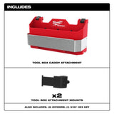 Milwaukee PACKOUT Caddy Tool Box Rack Attachment, 16.8 x 5.5 x 6 in