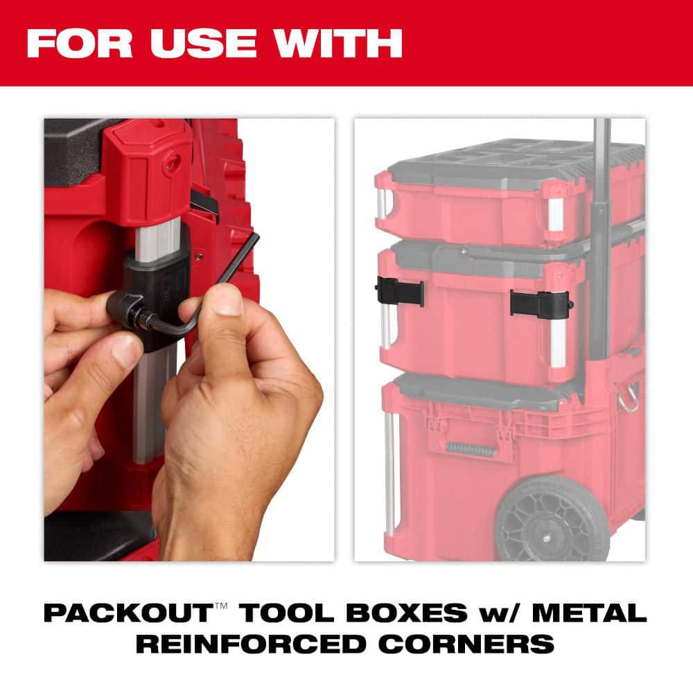 Milwaukee PACKOUT M12 Battery Tool Box Rack Attachment, 16.8 in x 5 in x 4.8 in