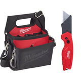 Milwaukee 15-Pocket Electrician's Tool Holder with Quick Adjust Belt and 6-in-1 Wire Stripper Pliers, 10.5 x 12.8 x 3.5 in