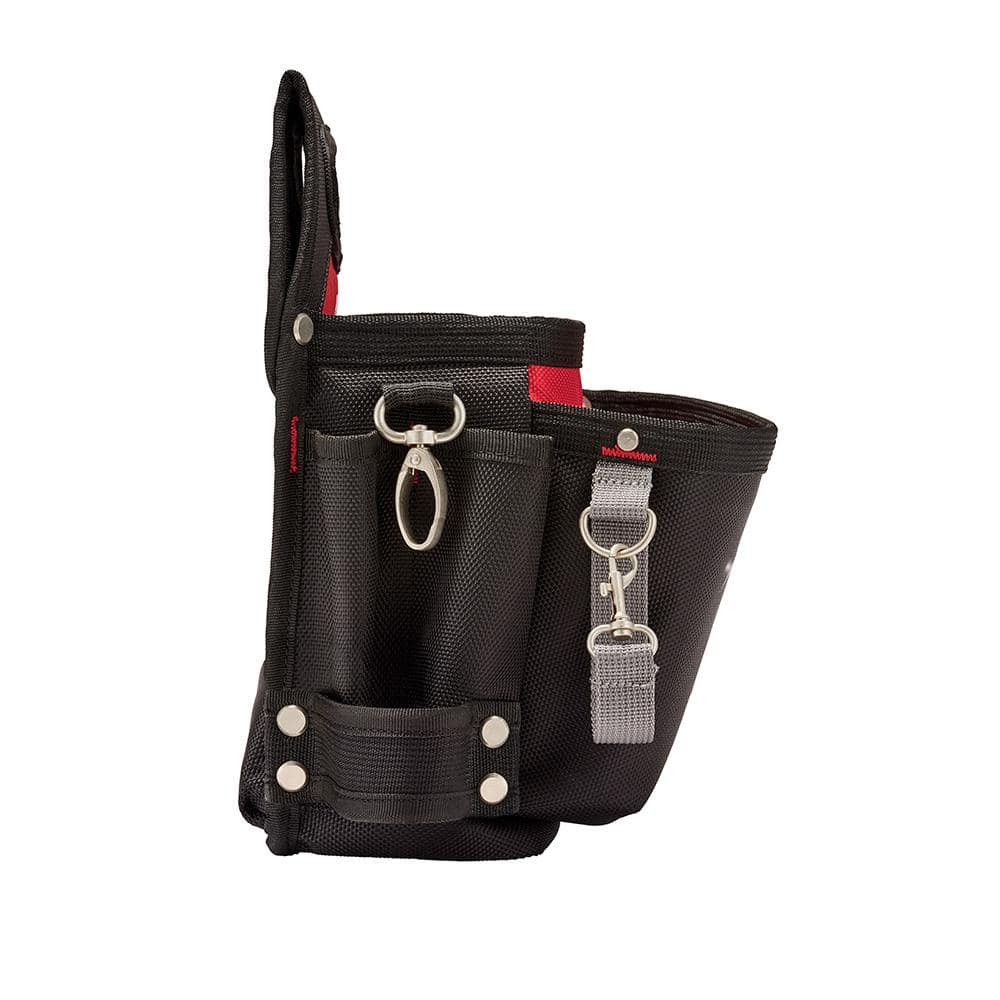 Milwaukee 15-Pocket Electrician's Tool Holder with Quick Adjust Belt and 6-in-1 Wire Stripper Pliers, 10.5 x 12.8 x 3.5 in