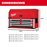 Milwaukee High Capacity 36 in. W x 22.1 in. D 12-Drawer Tool Chest and Cabinet Combo