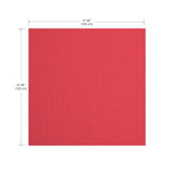 Norsk Black/Red 24 in. x 24 in. x 0.79 in. Foam Reversible Interlocking Floor Mat (4-Pack)