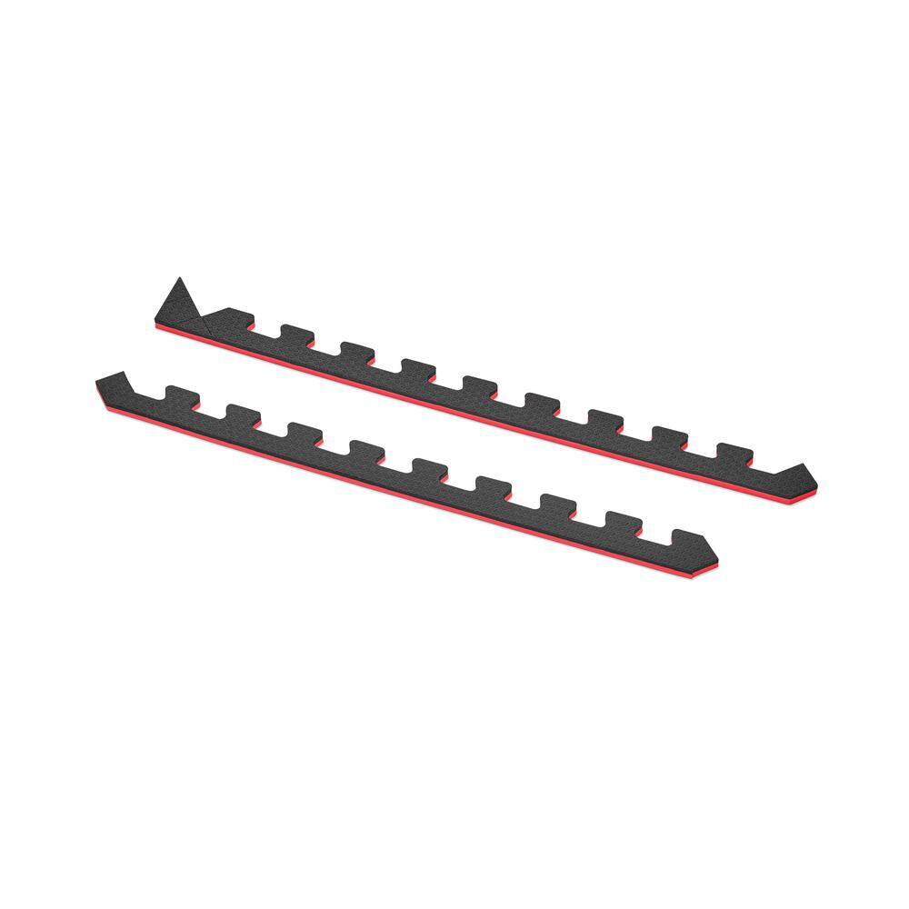 Norsk Red/Black 24 in. x 24 in. EVA Foam Truly Reversible Interlocking Tile (54-Tile)