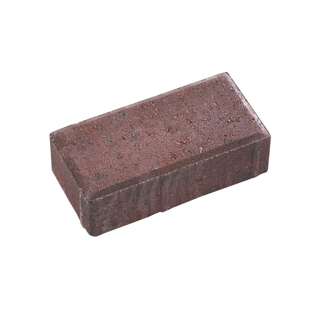 Oldcastle 8 in. L x 4 in. W x 2.25 in. H 60mm Red/Charcoal Holland Pavers (486-Piece Pallet)