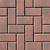 Oldcastle Paper Sample Only: 8 in. L x 4 in. W x 2.25 in. H 60 mm Red/Charcoal Holland Pavers Sample Board (1-Piece)