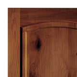 Krosswood Doors 36 in. x 80 in. Rustic Knotty Alder Arch Top Red Chestnut Stain Right-Hand Inswing Wood Single Prehung Front Door
