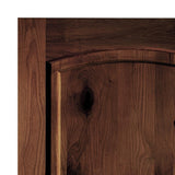 Krosswood Doors 42 in. x 80 in. Rustic Knotty Alder Arch Top Red Mahogony Stain Right-Hand Inswing Wood Single Prehung Front Door