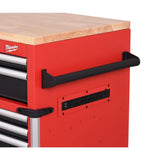 Milwaukee High Capacity 72 in. W x 22.1 in. D 18-Drawer Mobile Workbench with Solid Wood Top