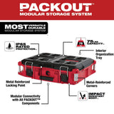 Milwaukee PACKOUT 22 in. Modular Tool Box Storage System, 3-Piece, 22 x 20 x 33.13 in