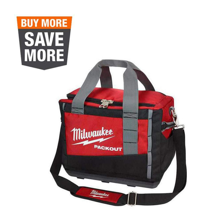 Milwaukee 15 in. PACKOUT Tool Bag/Tote with Zipper Tool Bags, Red (3-Pack)