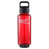 Milwaukee PACKOUT 48 Oz. Red Plastic Bottle with Chug Lid