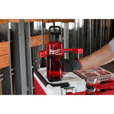 Milwaukee PACKOUT 48 Oz. Red Plastic Bottle with Chug Lid
