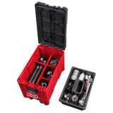Milwaukee PACKOUT 10 in. Compact Portable Tool Box with Adjustable Dividers & Tray, IP65, 16.34 x 9.84 x 12.87 in