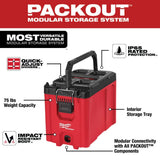 Milwaukee PACKOUT 10 in. Compact Portable Tool Box with Adjustable Dividers & Tray, IP65, 16.34 x 9.84 x 12.87 in