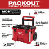 Milwaukee PACKOUT 22.1 in. Rolling Tool Box, Black/Red
