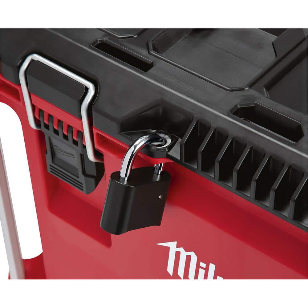 Milwaukee PACKOUT 22.1 in. Rolling Tool Box, Black/Red