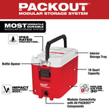 Milwaukee PACKOUT 16 Qt. Compact Cooler, IP65, 16.3" L x 12.9" H x 9.8" W