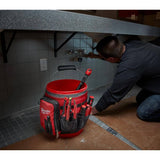 Milwaukee 10 in. Bucket Organizer Tool Bag, 32 Pockets, 1680D Ballistic Nylon