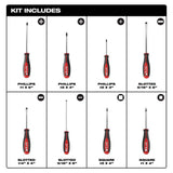 Milwaukee Jobsite Backpack with 8-Piece Screwdriver Set, 3000 cu. in., 1680D, Red/Black