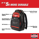 Milwaukee 10 in. Jobsite Tool Backpack with 7-Pocket Compact Utility Pouch, 1680D, 20 in H