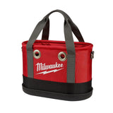 Milwaukee 14.5 in. Aerial Oval Tool Bag, 14 Pockets, Impact-Resistant Base