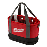 Milwaukee 14.5 in. Aerial Oval Tool Bag, 14 Pockets, Impact-Resistant Base