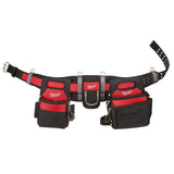 Milwaukee Adjustable Electricians Work Waist Tool Belt with 19 oz. Hickory Framing Hammer