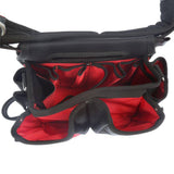 Milwaukee Adjustable Electricians Work Waist Tool Belt with 25 ft. Gen II STUD Tape Measure, 29 Pockets, 1680D Nylon