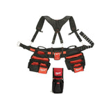Milwaukee General Contractor Work Belt with Suspension Rig + 7-Pocket Compact Utility Pouch, 24-Pocket, Adjustable 30–53 in.
