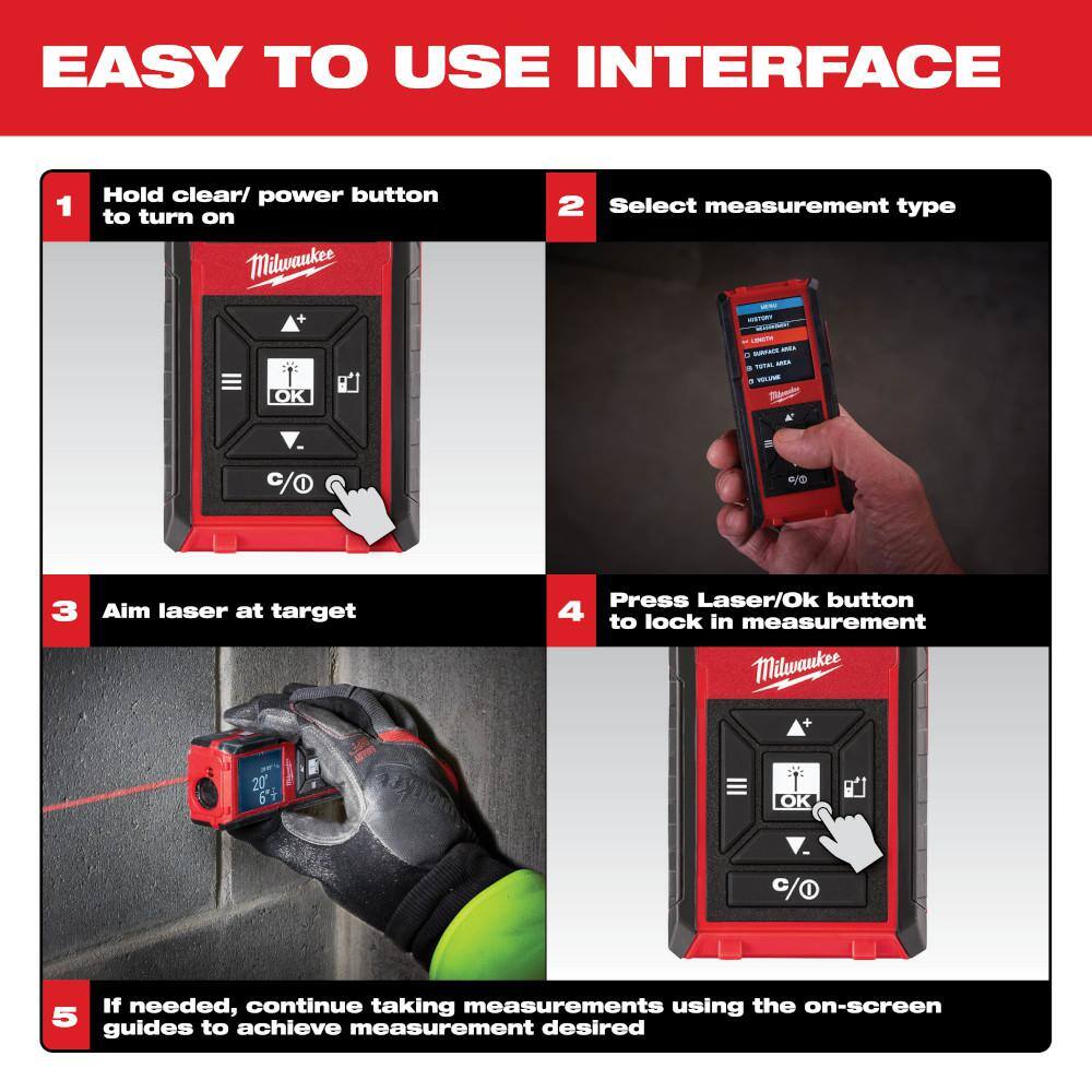Milwaukee Contractors Work Belt with Rig + 150 ft. Laser Distance Meter, 24-Pocket, 1680D Nylon