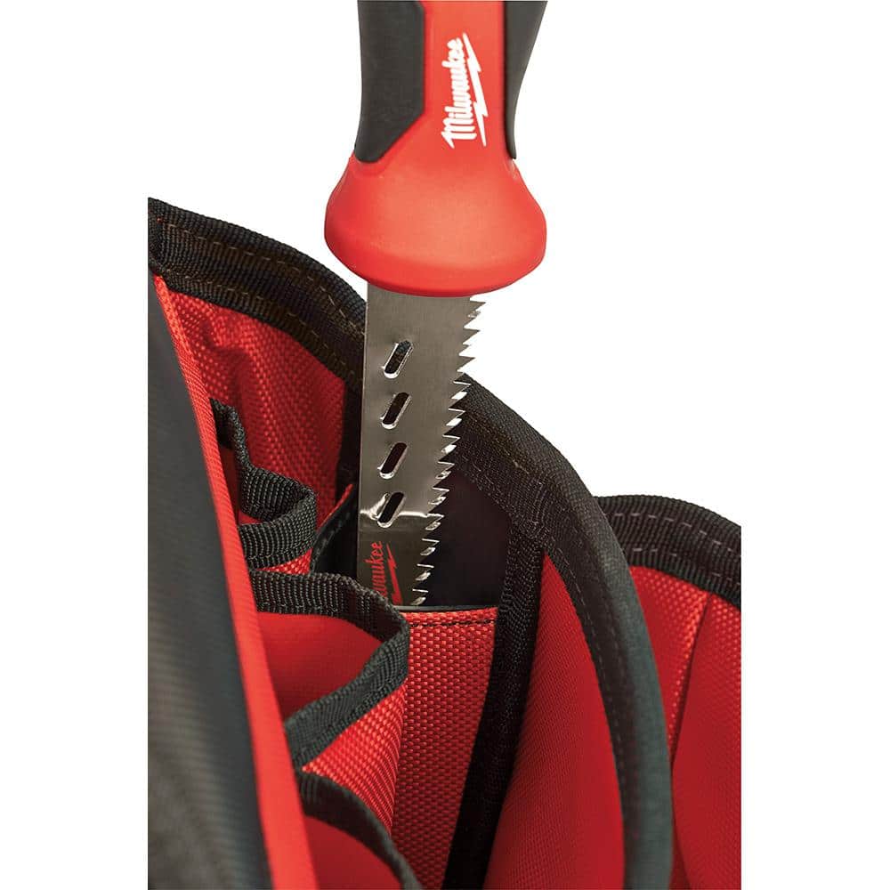 Milwaukee General Contractor Work Waist Tool Belt with Suspension Rig and 6-in-1 Wire Pliers