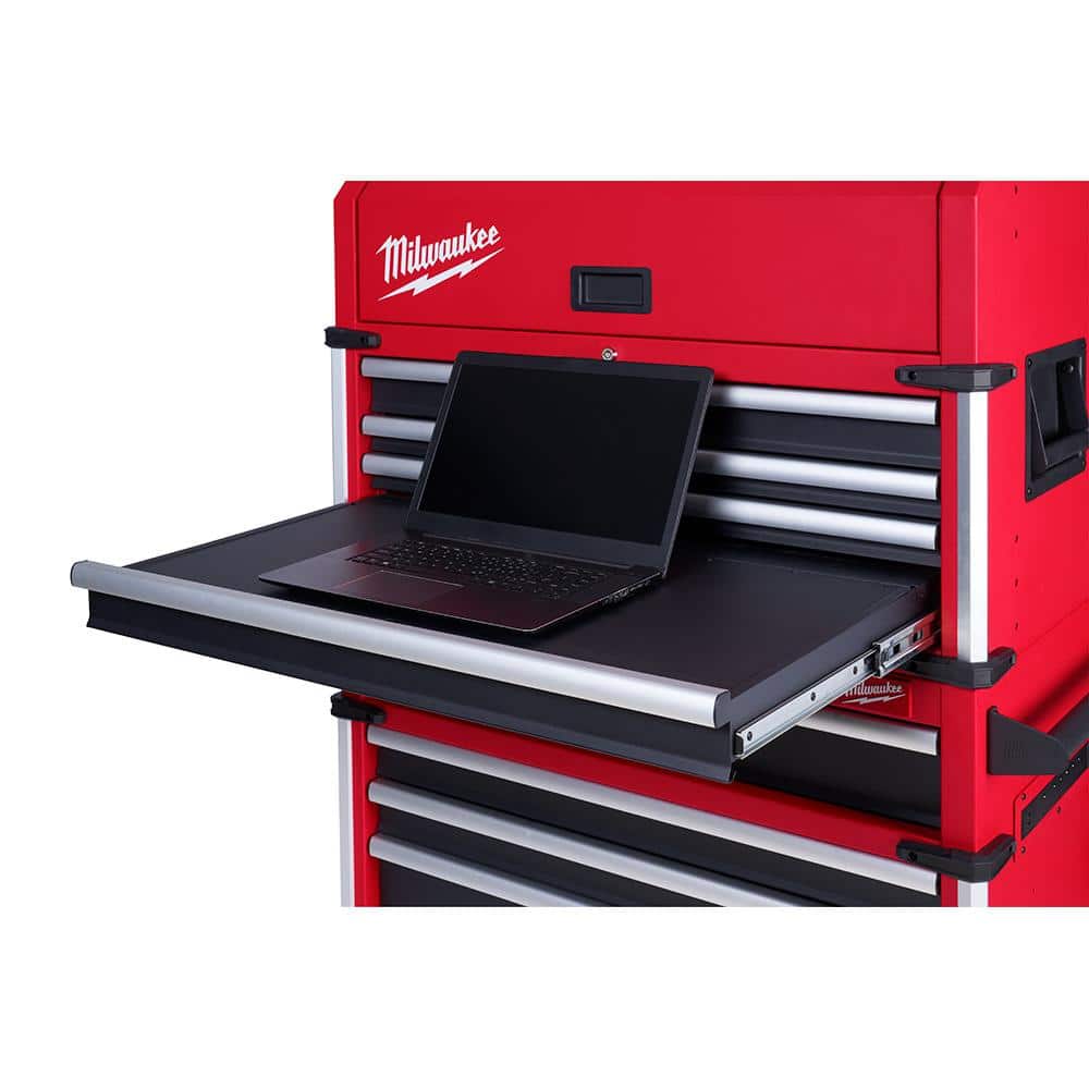 Milwaukee 36 in. W x 22.1 in. D High-Capacity 7-Drawer Top Tool Chest, 18-Gauge Steel, Red