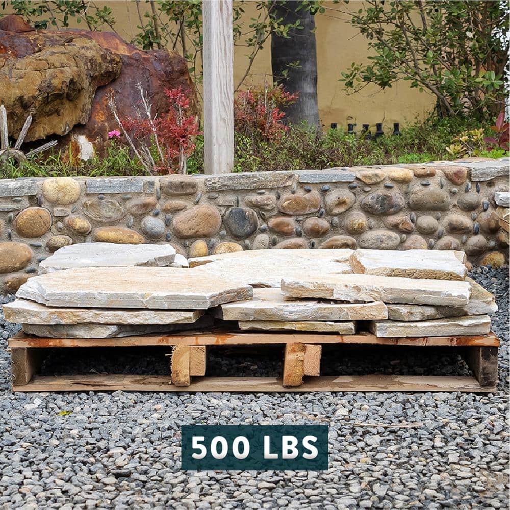 Southwest Boulder & Stone 14 in. x 12 in. x 2 in. 60 sq. ft. Red Mountain Natural Flagstone for Landscape, Gardens and Pathways