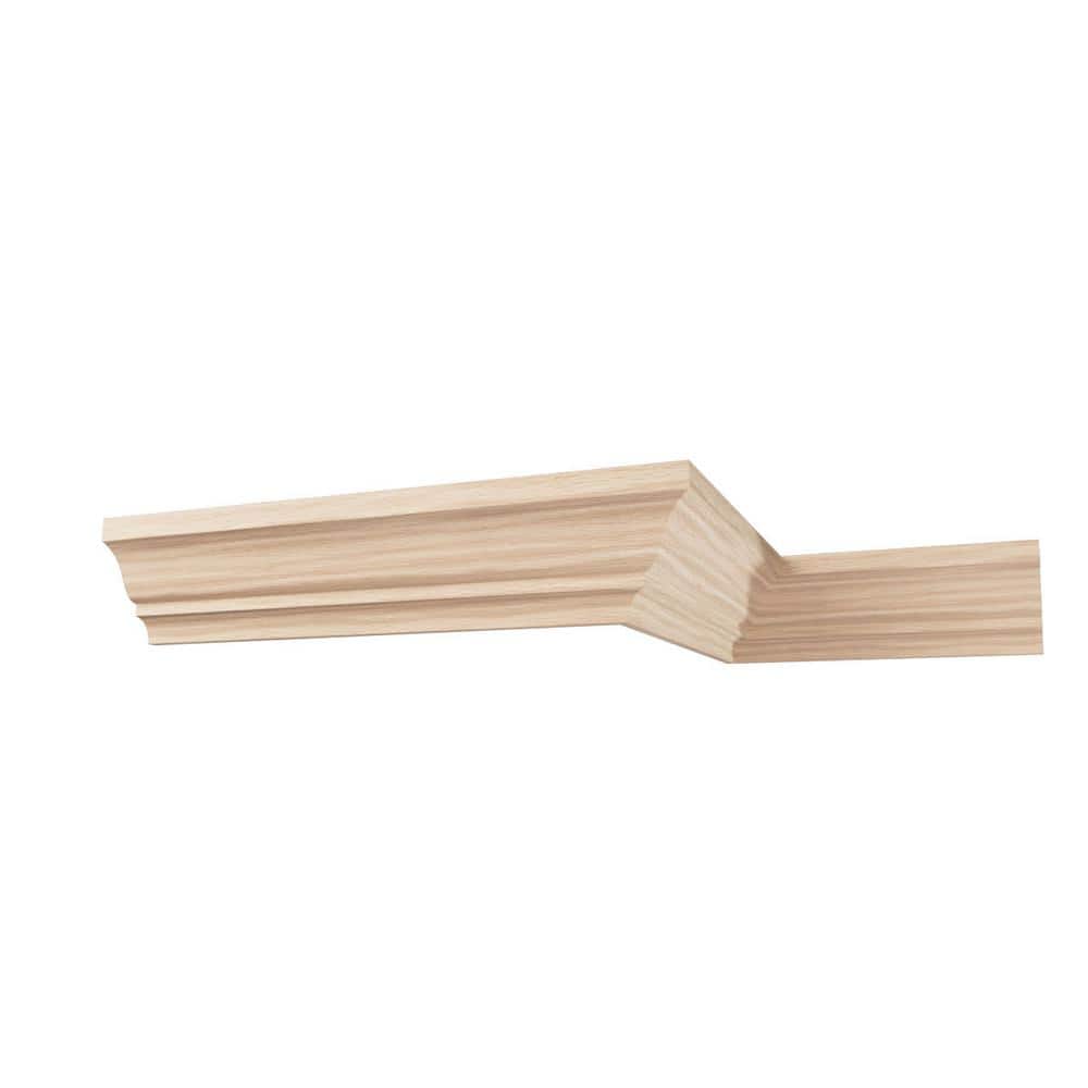 Ekena Millwork WM52 0.56 in. D x 2.75 in. W x 96 in. L Wood (Red Oak) Crown Molding