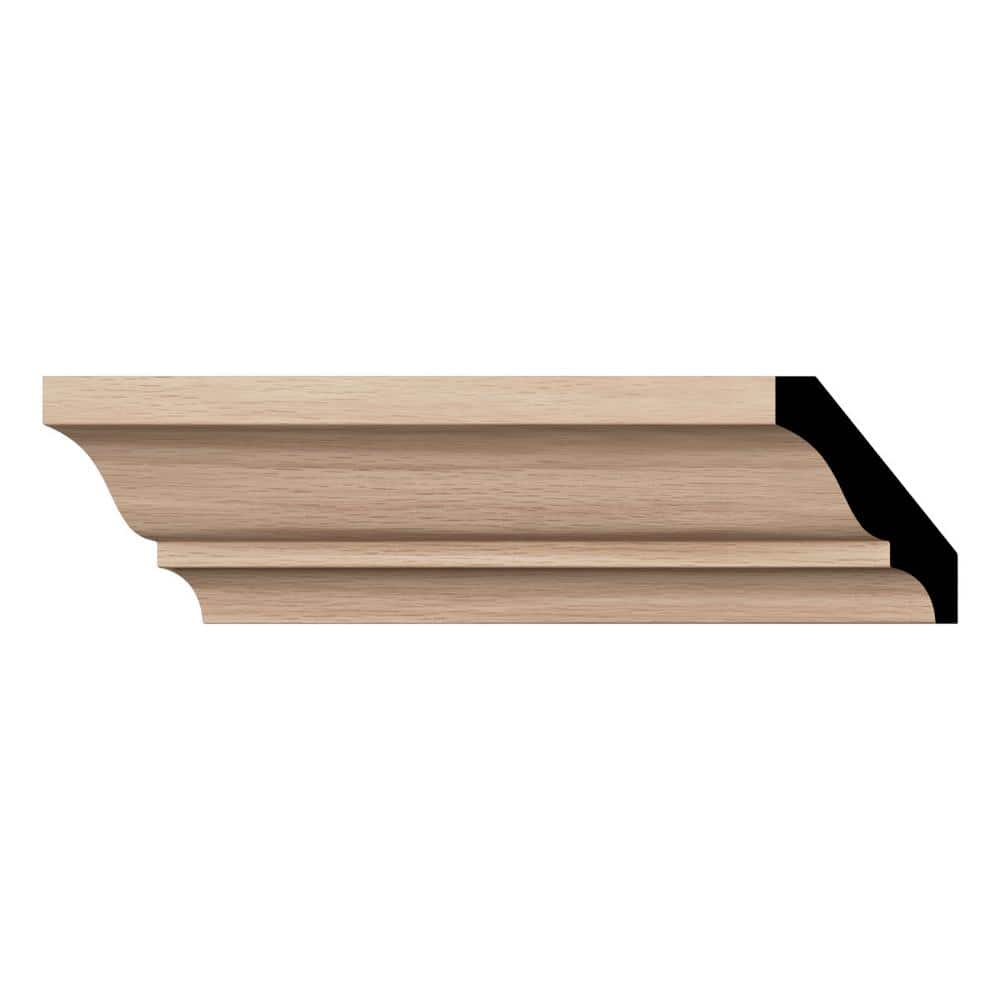 Ekena Millwork WM52 0.56 in. D x 2.75 in. W x 96 in. L Wood (Red Oak) Crown Molding