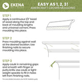 Ekena Millwork WM52 0.56 in. D x 2.75 in. W x 96 in. L Wood (Red Oak) Crown Molding