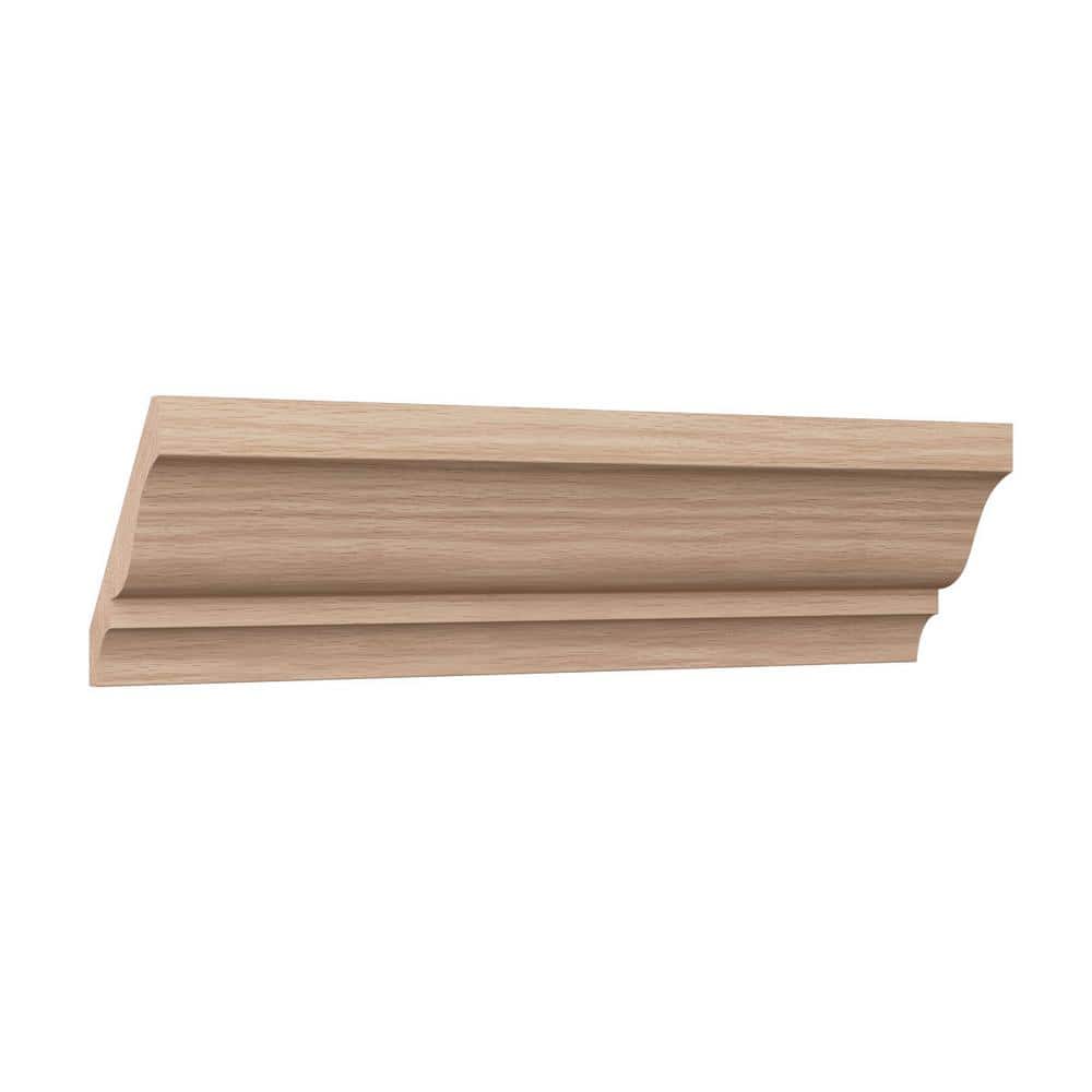 Ekena Millwork WM49 0.56 in. D x 3.63 in. W x 96 in. L Wood Red Oak Crown Moulding