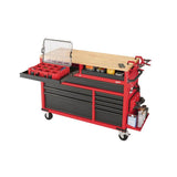 Milwaukee High-Capacity 52 in. 11-Drawer Mobile Workbench with Clamp-Ready Wood Top