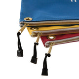 Klein Tools 18 in. Canvas Zipper Tool Bags, Assorted Colors (Red/Yellow/Blue), 3-Pack