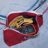 Klein Tools 18 in. Canvas Zipper Tool Bags, Assorted Colors (Red/Yellow/Blue), 3-Pack