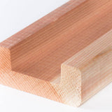 1-3/8 in. x 3-3/8 in. x 8 ft. Grooved Redwood Fence Rail