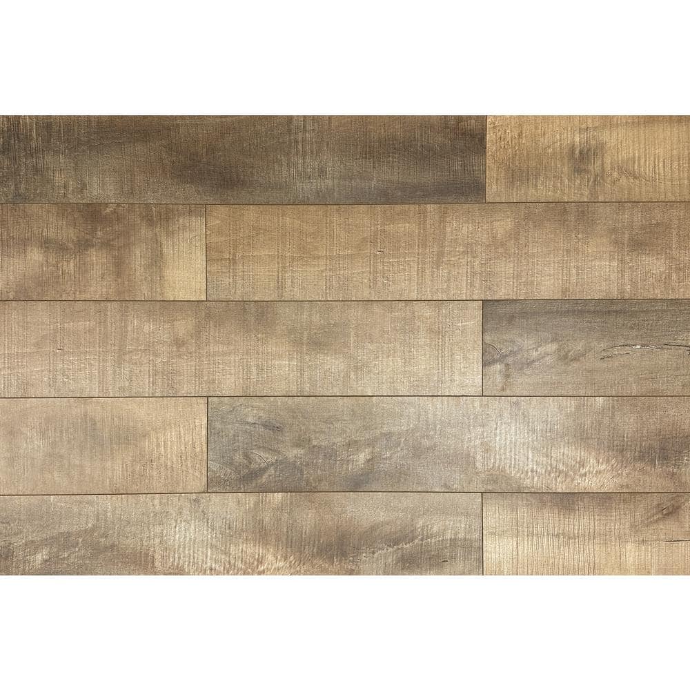 Montserrat Summa Refined Brass 14 mm T x 7.75 in. W HDF Waterproof AC5 Click Lock Laminate Wood Flooring (23.09 sq. ft./case)