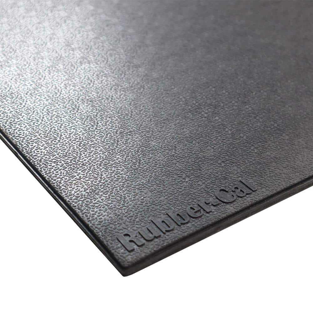 Rubber-Cal Revolution Interlocking Rubber Floor Tiles, 5/8 in. Thick, 36 in. x 36 in., Black, 4-Pack