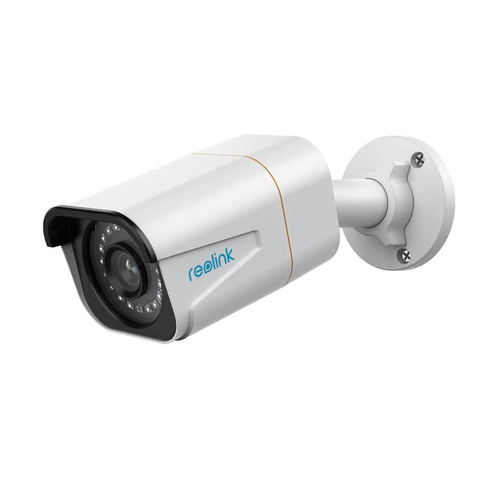 REOLINK NVS 8 Channel 4K Plus 2TB HDD Built-in Wired Security Camera System with NVR and 4x Smart Bullet Security Cameras, White